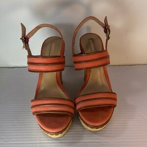 Antonio Melani Espadrille Wedge Heel Sandals Size 6.5
